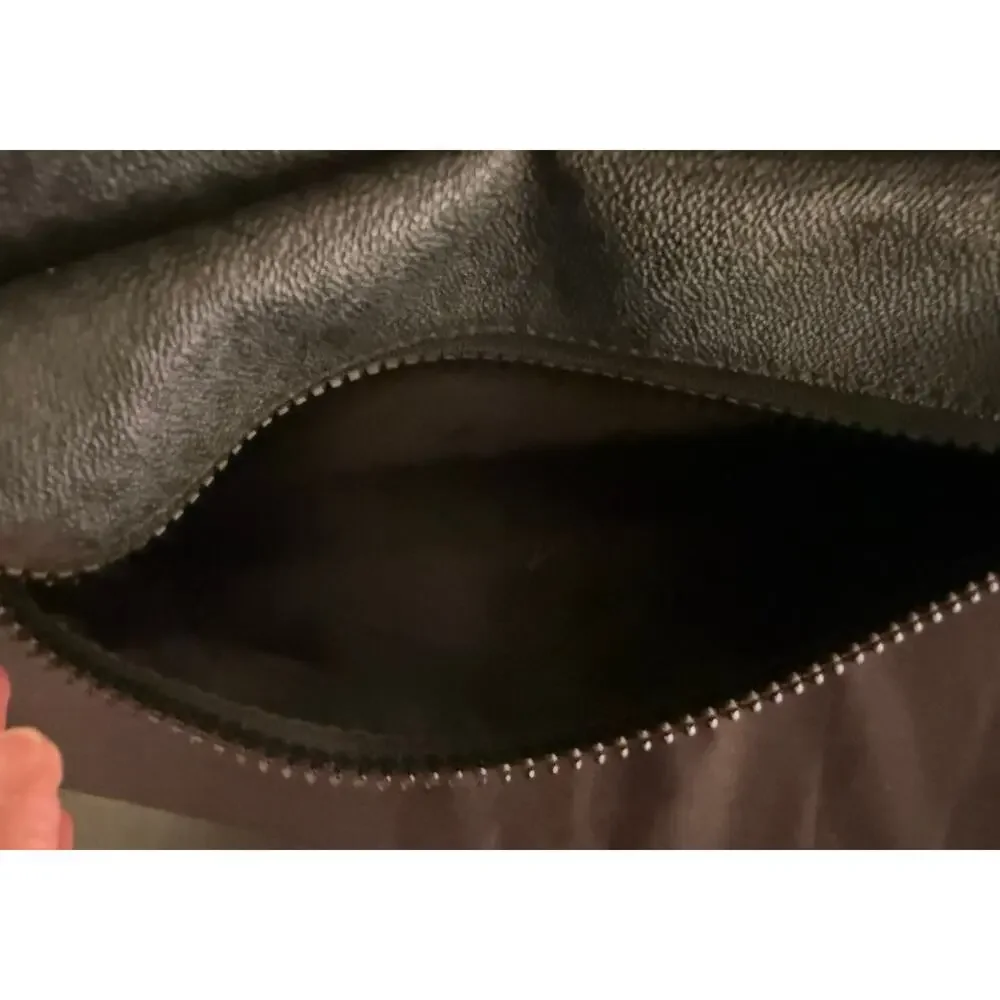 Michael Kors Cooper Signature Backpack – Black Logo-Print Canvas - Picture 9 of 11